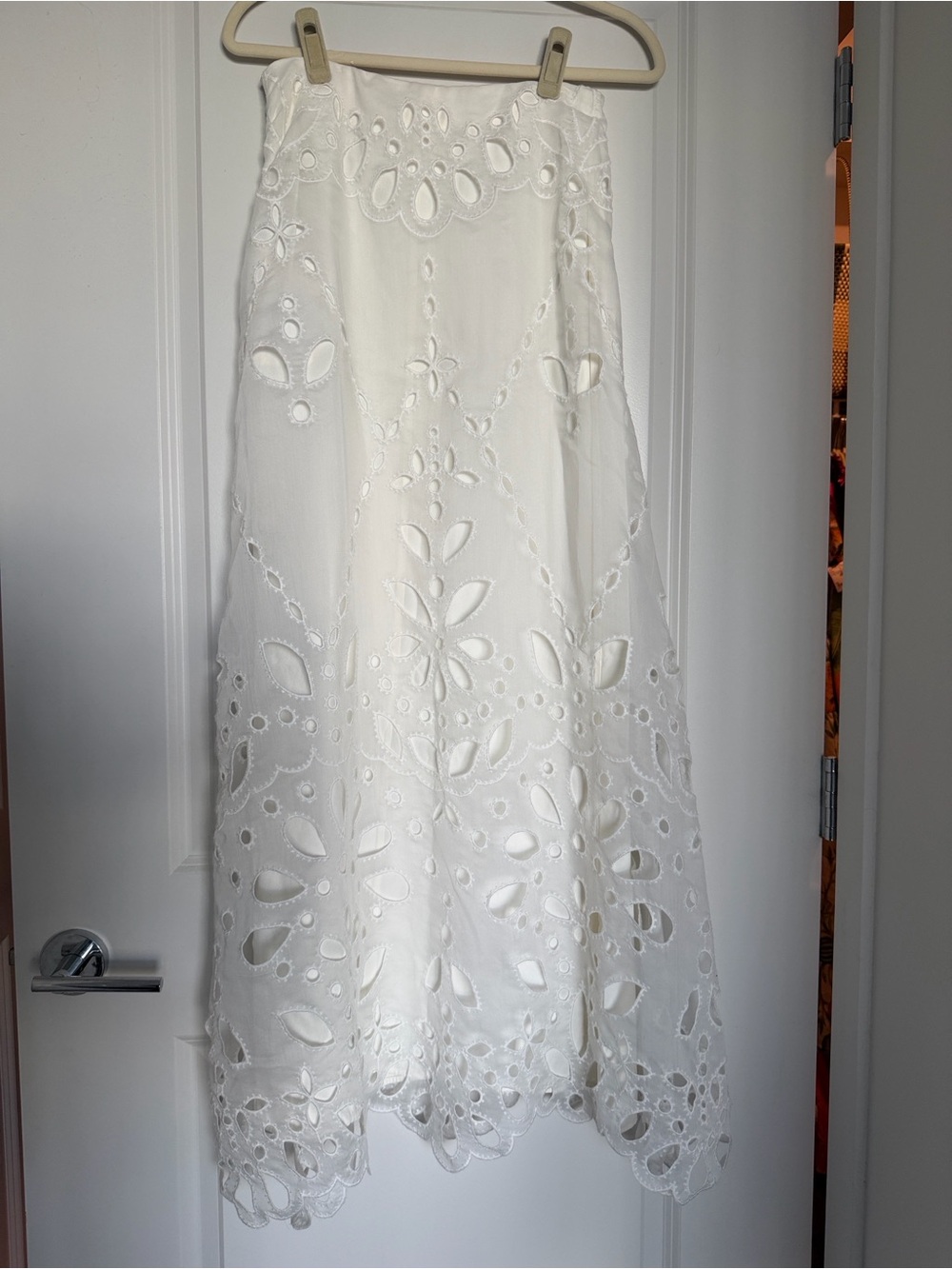 ba&sh White Eyelet Maxi Skirt
